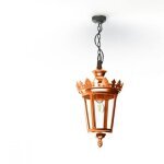 Louvre 01 | Kupfer Deckenleuchte – klassische Außenbeleuchtung mit natürlicher Patina von Roger Pradier